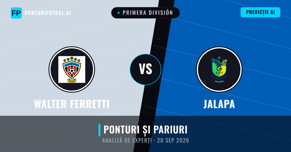 Walter Ferretti vs Jalapa — pronostic și avancronică meci