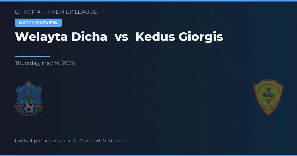 Welayta Dicha vs Kedus Giorgis — pronostic și avancronică meci