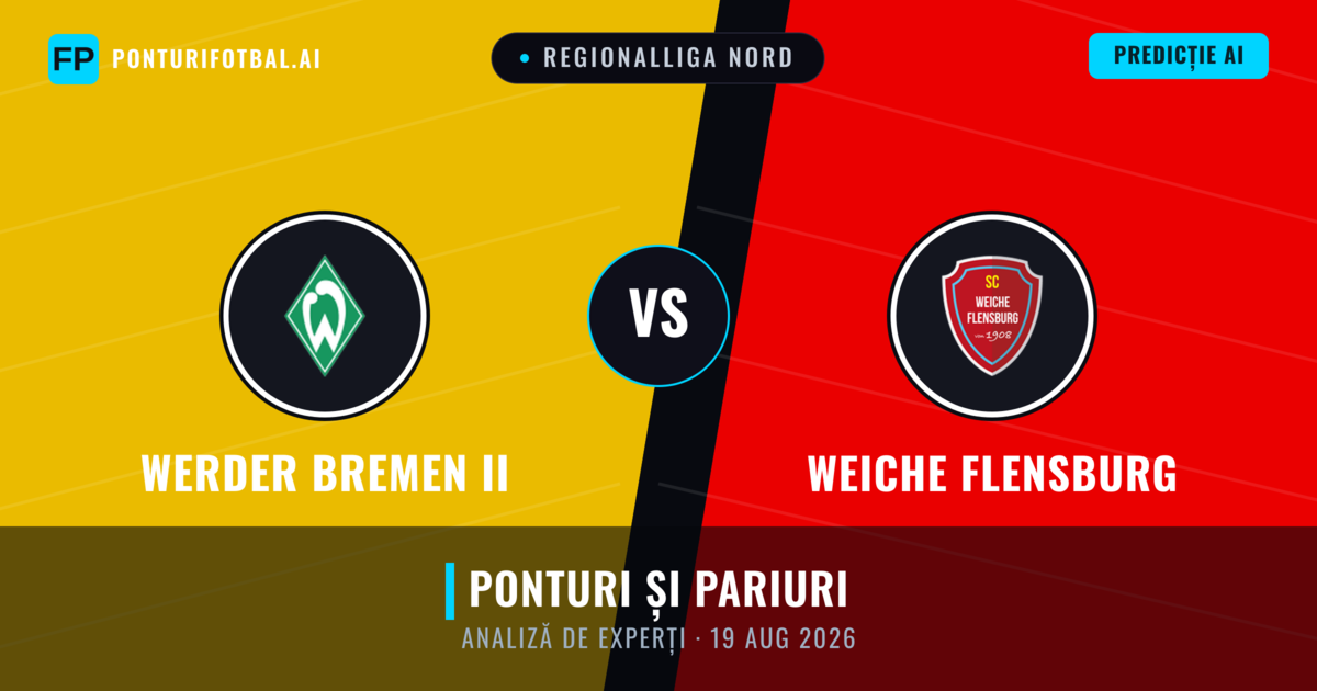 Werder Bremen II vs Weiche Flensburg — pronostic și avancronică meci