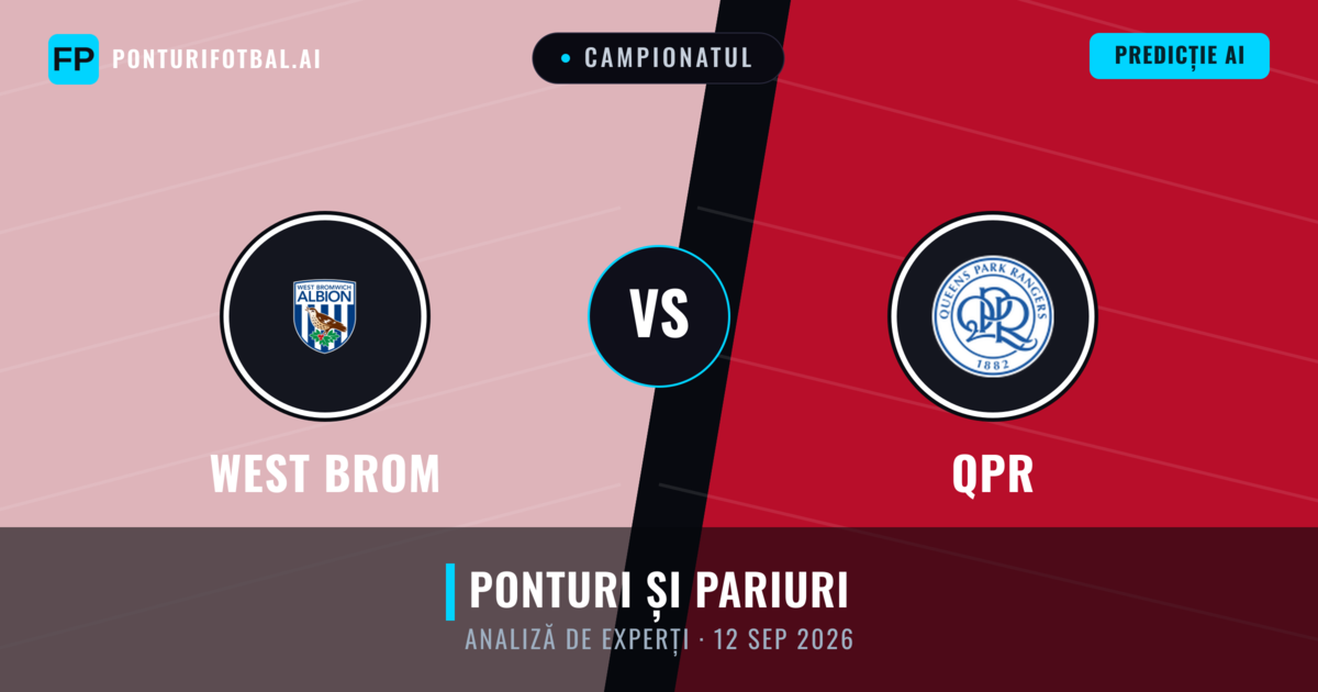 West Brom vs QPR — pronostic și avancronică meci