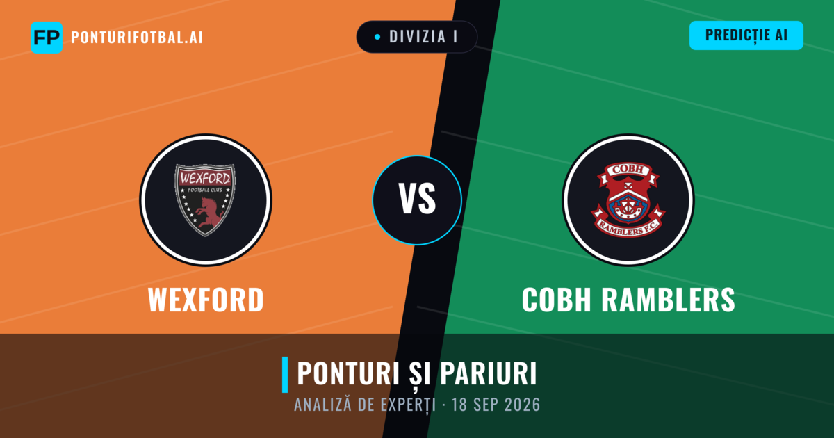Wexford vs Cobh Ramblers — pronostic și avancronică meci
