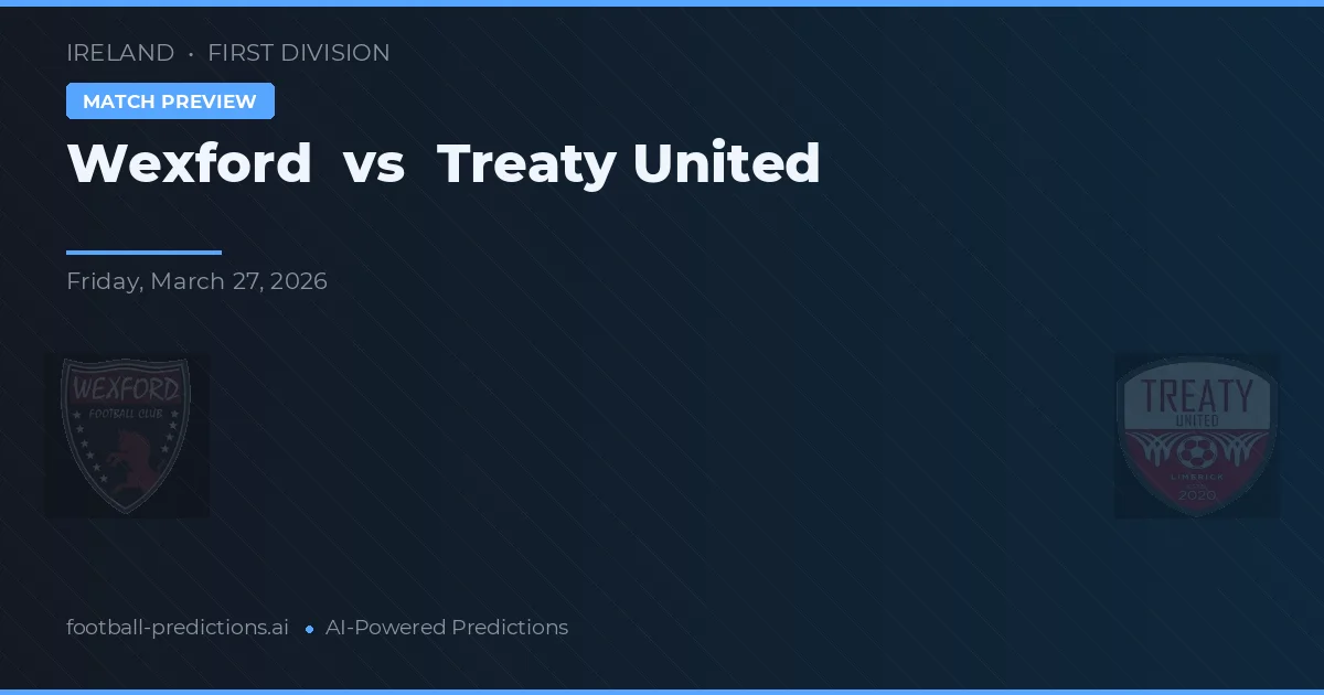 Wexford vs Treaty United — pronostic și avancronică meci