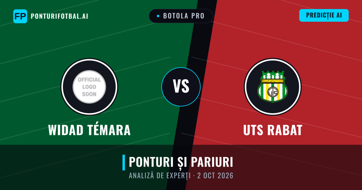 Widad Témara vs UTS Rabat — pronostic și avancronică meci