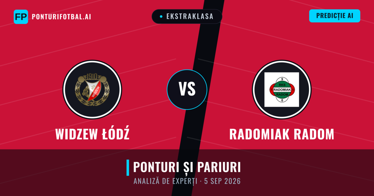 Widzew Łódź vs Radomiak Radom — pronostic și avancronică meci