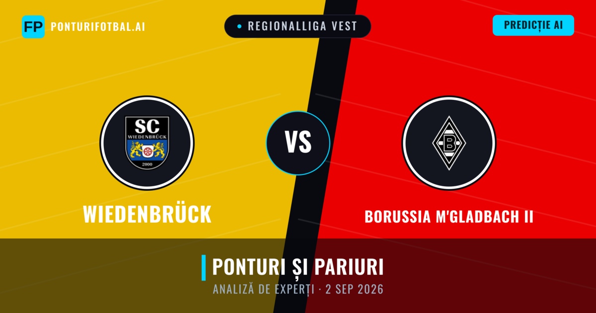 Wiedenbrück vs Borussia M'gladbach II — pronostic și avancronică meci