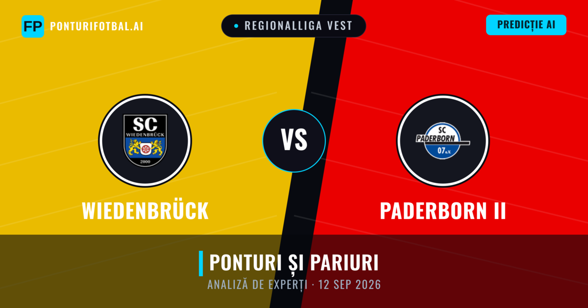 Wiedenbrück vs Paderborn II — pronostic și avancronică meci