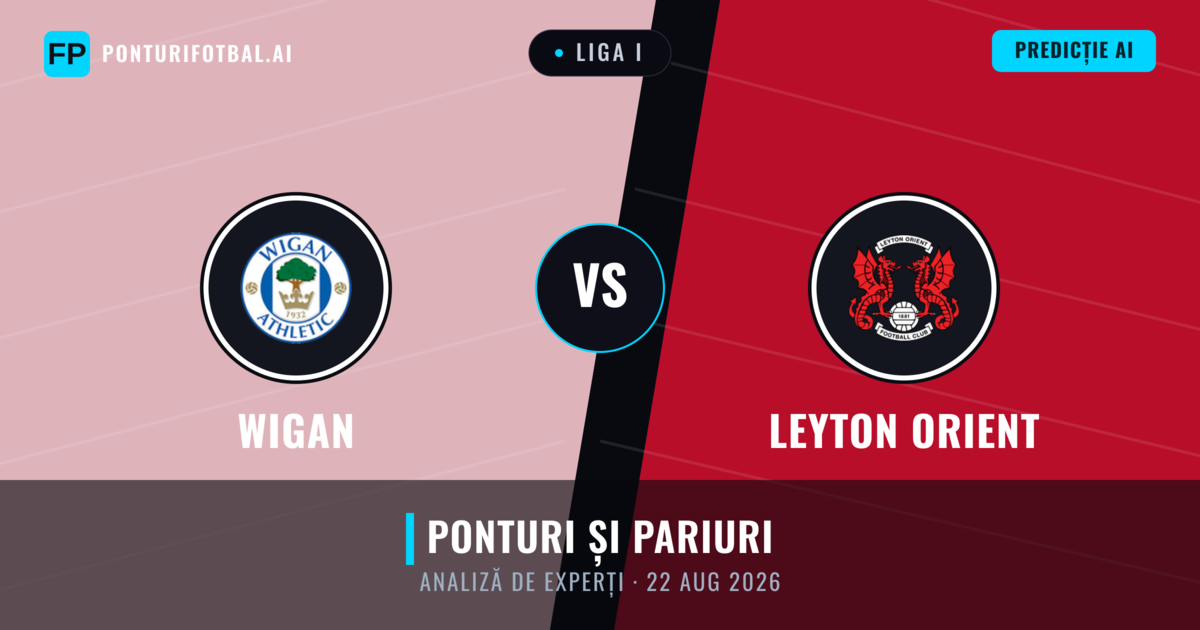 Wigan vs Leyton Orient — pronostic și avancronică meci