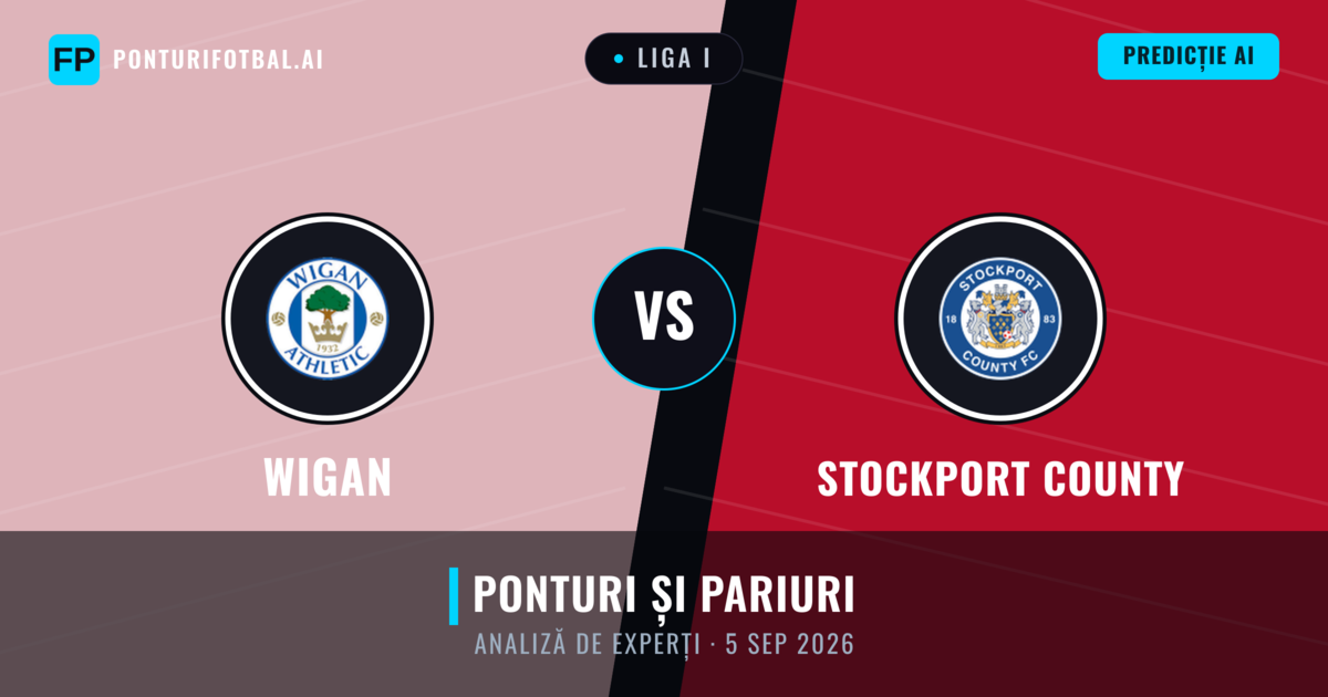 Wigan vs Stockport County — pronostic și avancronică meci