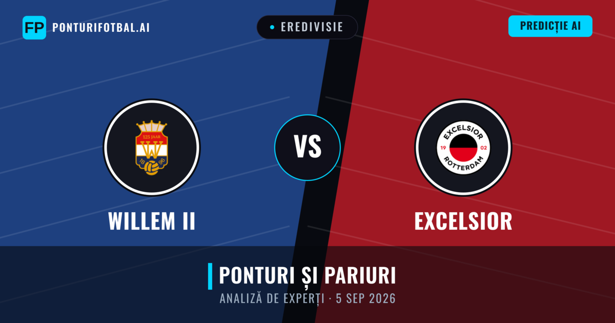 Willem II vs Excelsior — pronostic și avancronică meci