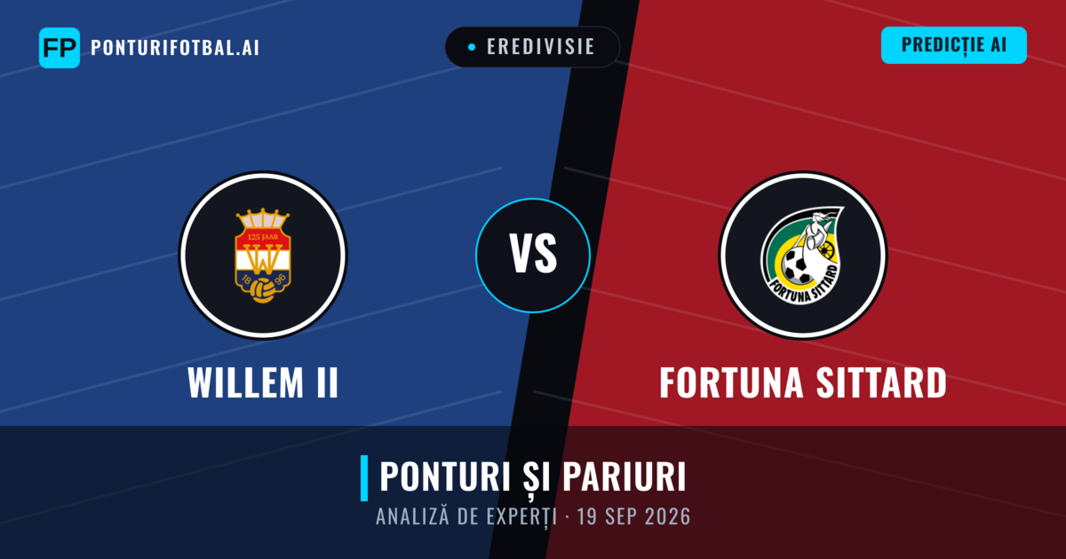 Willem II vs Fortuna Sittard — pronostic și avancronică meci