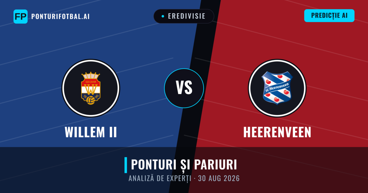 Willem II vs Heerenveen — pronostic și avancronică meci