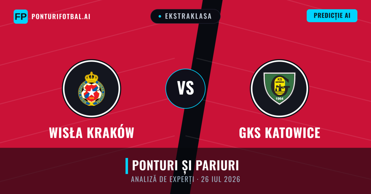 Wisła Kraków vs GKS Katowice — pronostic și avancronică meci