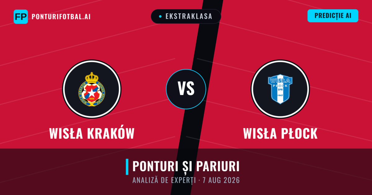 Wisła Kraków vs Wisła Płock — pronostic și avancronică meci