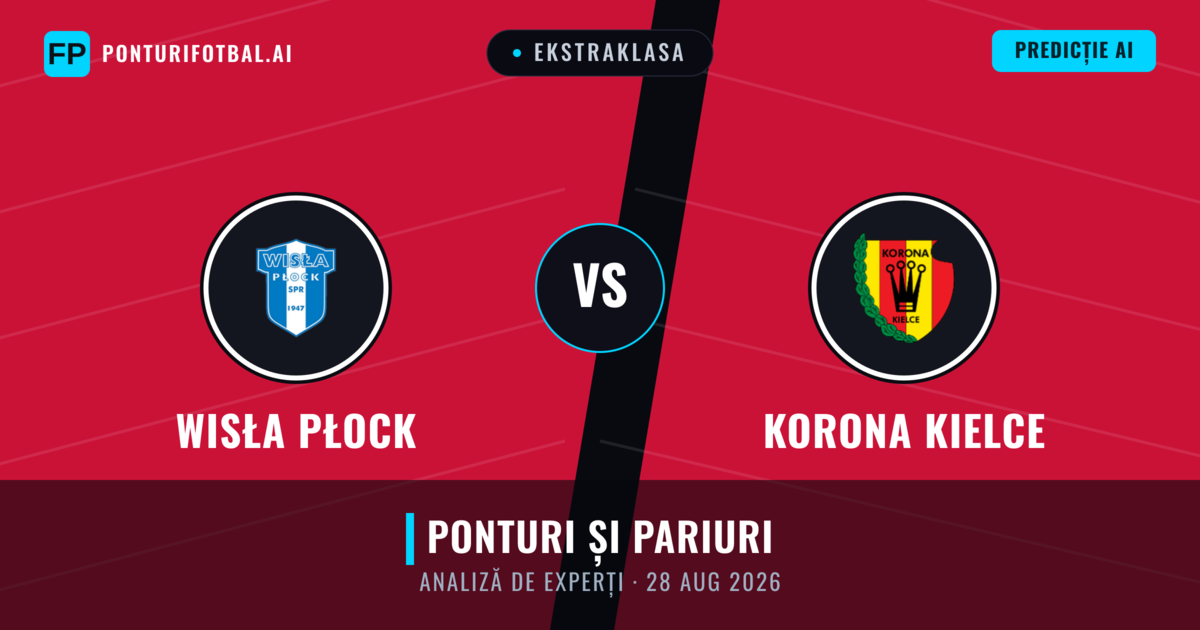 Wisła Płock vs Korona Kielce — pronostic și avancronică meci