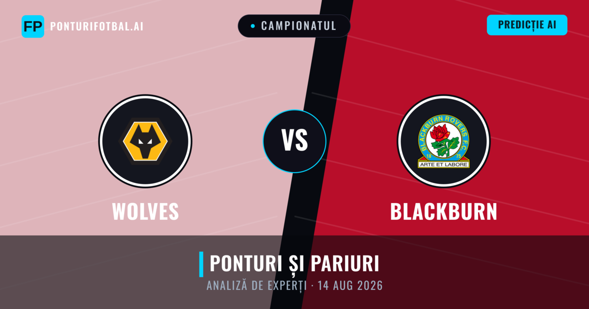 Wolves vs Blackburn — pronostic și avancronică meci