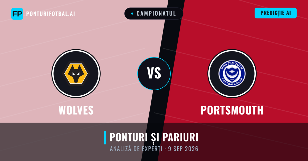 Wolves vs Portsmouth — pronostic și avancronică meci