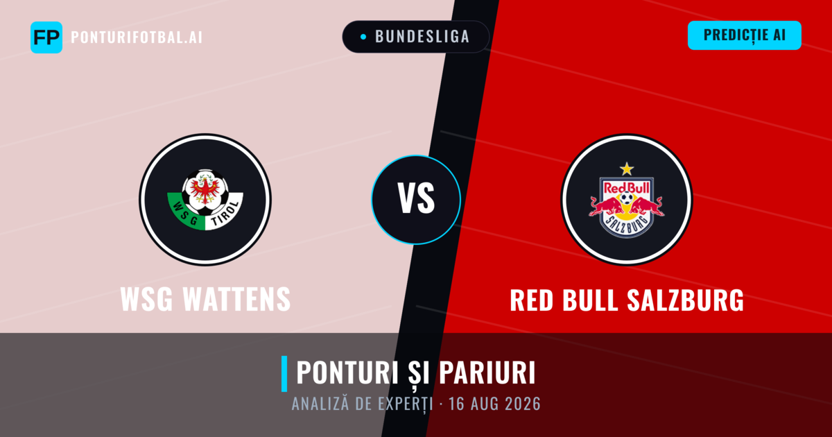 WSG Wattens vs Red Bull Salzburg — pronostic și avancronică meci