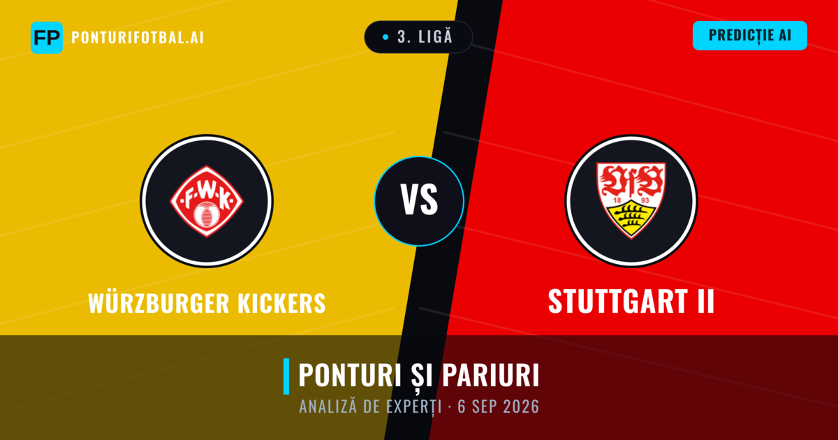 Würzburger Kickers vs Stuttgart II — pronostic și avancronică meci