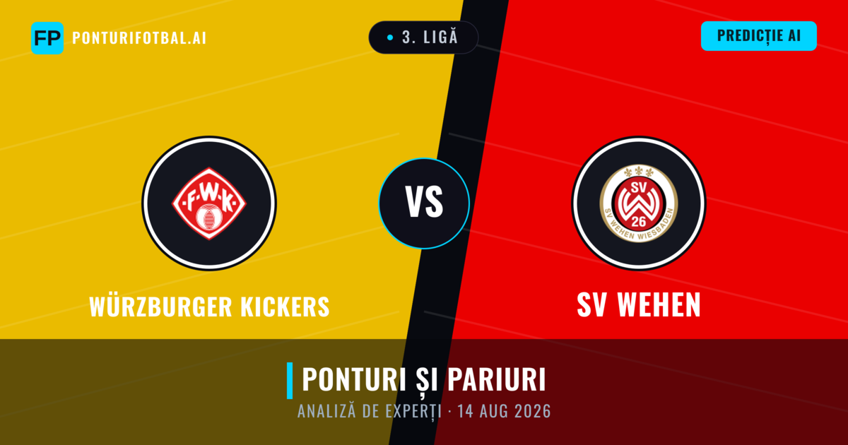 Würzburger Kickers vs SV Wehen — pronostic și avancronică meci