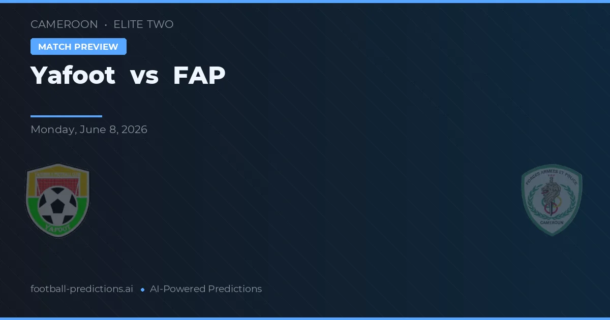 FAP vs Yafoot — pronostic și avancronică meci