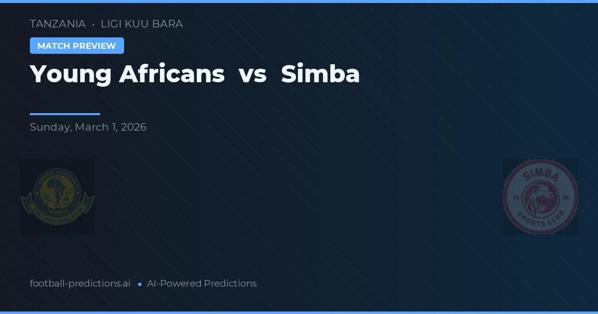 Young Africans vs Simba — pronostic și avancronică meci