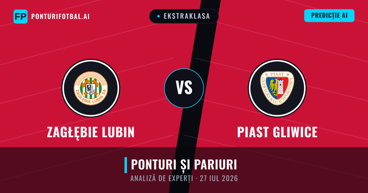 Zagłębie Lubin vs Piast Gliwice — pronostic și avancronică meci