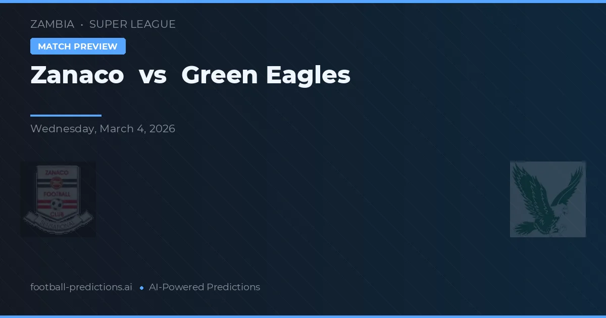 Zanaco vs Vulturii Verzi preview