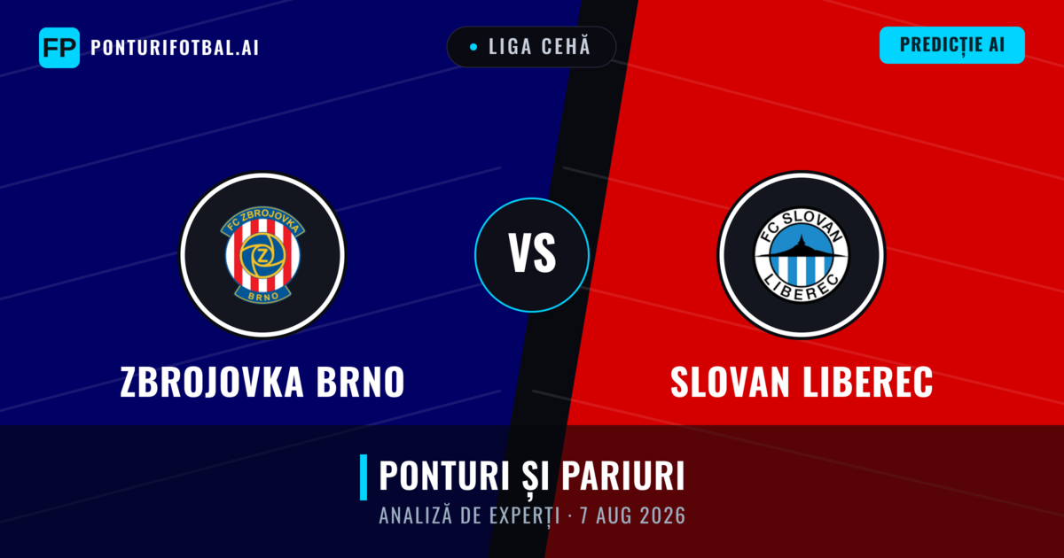 Zbrojovka Brno vs Slovan Liberec — pronostic și avancronică meci