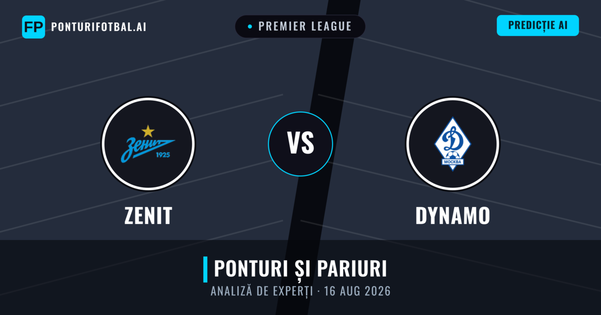 Zenit vs Dynamo — pronostic și avancronică meci