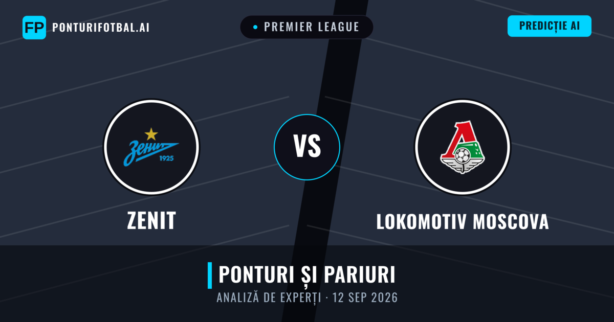 Zenit vs Lokomotiv Moscova — pronostic și avancronică meci