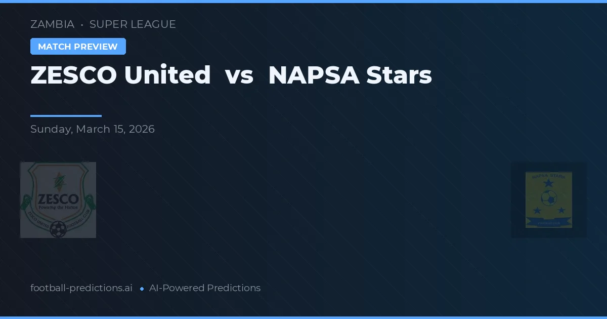 ZESCO United vs Stars NAPSA preview
