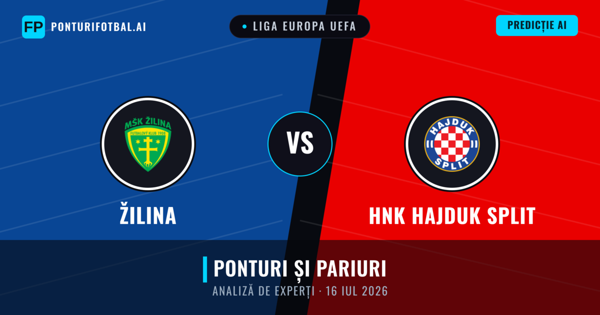 Žilina vs HNK Hajduk Split — pronostic și avancronică meci