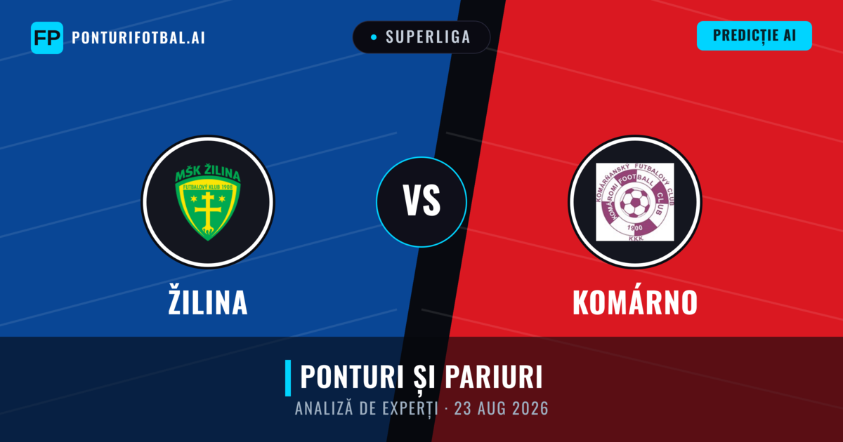 Žilina vs Komárno — pronostic și avancronică meci