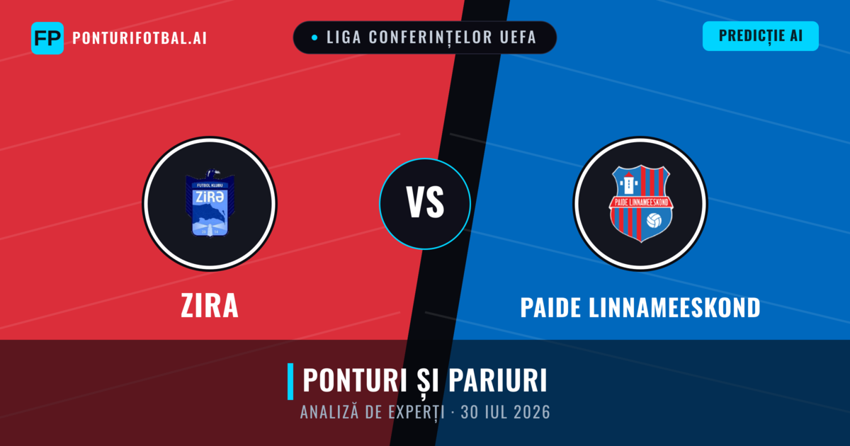 Zira vs Paide Linnameeskond — pronostic și avancronică meci