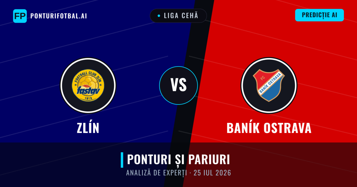 Zlín vs Baník Ostrava — pronostic și avancronică meci