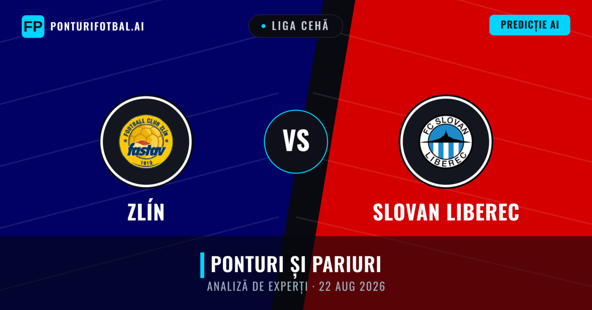 Zlín vs Slovan Liberec — pronostic și avancronică meci