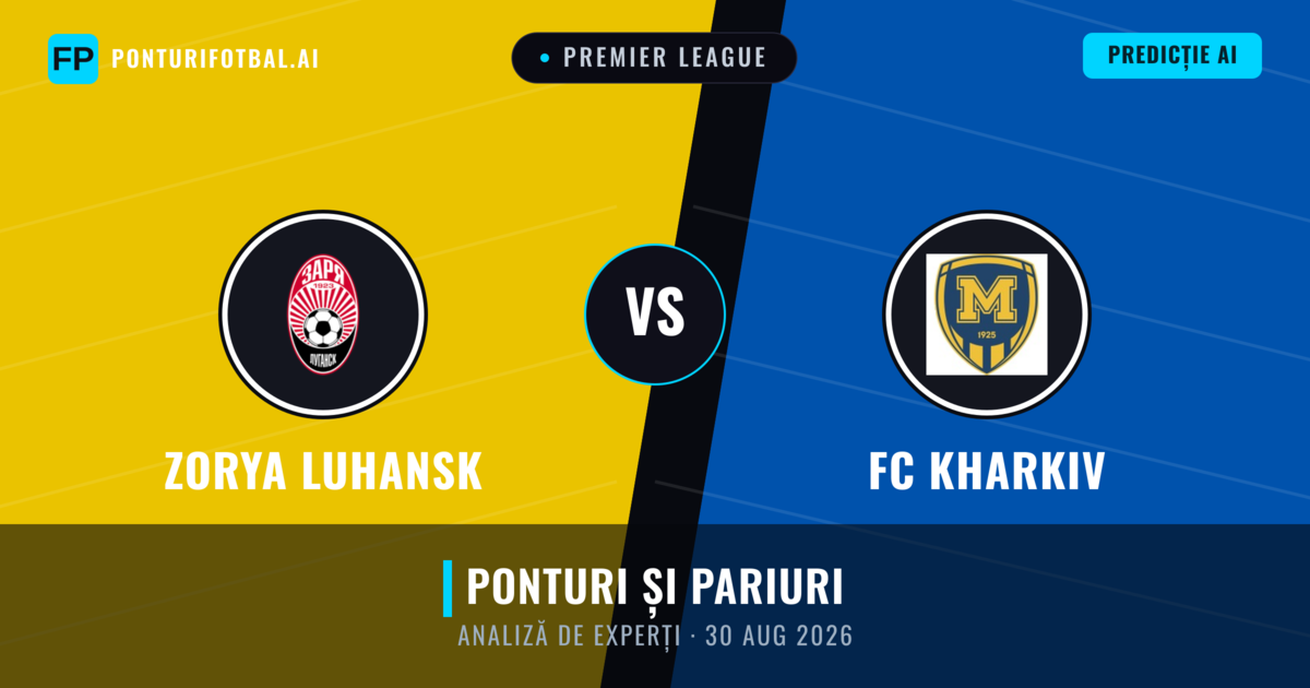 Zorya Luhansk vs FC Kharkiv — pronostic și avancronică meci