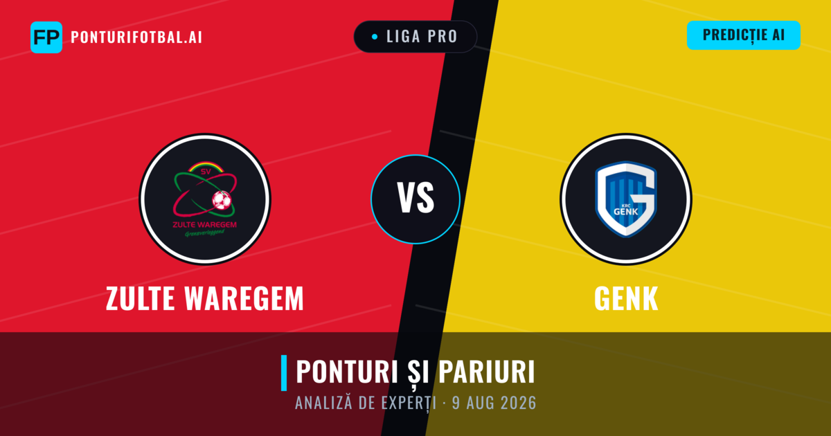 Zulte Waregem vs Genk — pronostic și avancronică meci