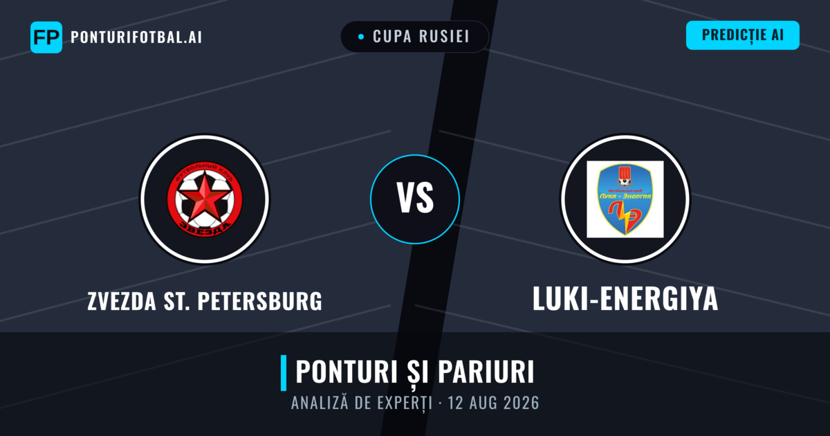 Zvezda St. Petersburg vs Luki-Energiya — pronostic și avancronică meci