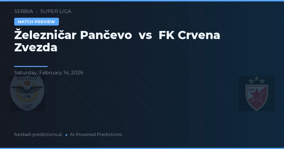 Železničar Pančevo vs FK Crvena Zvezda — pronostic și avancronică meci