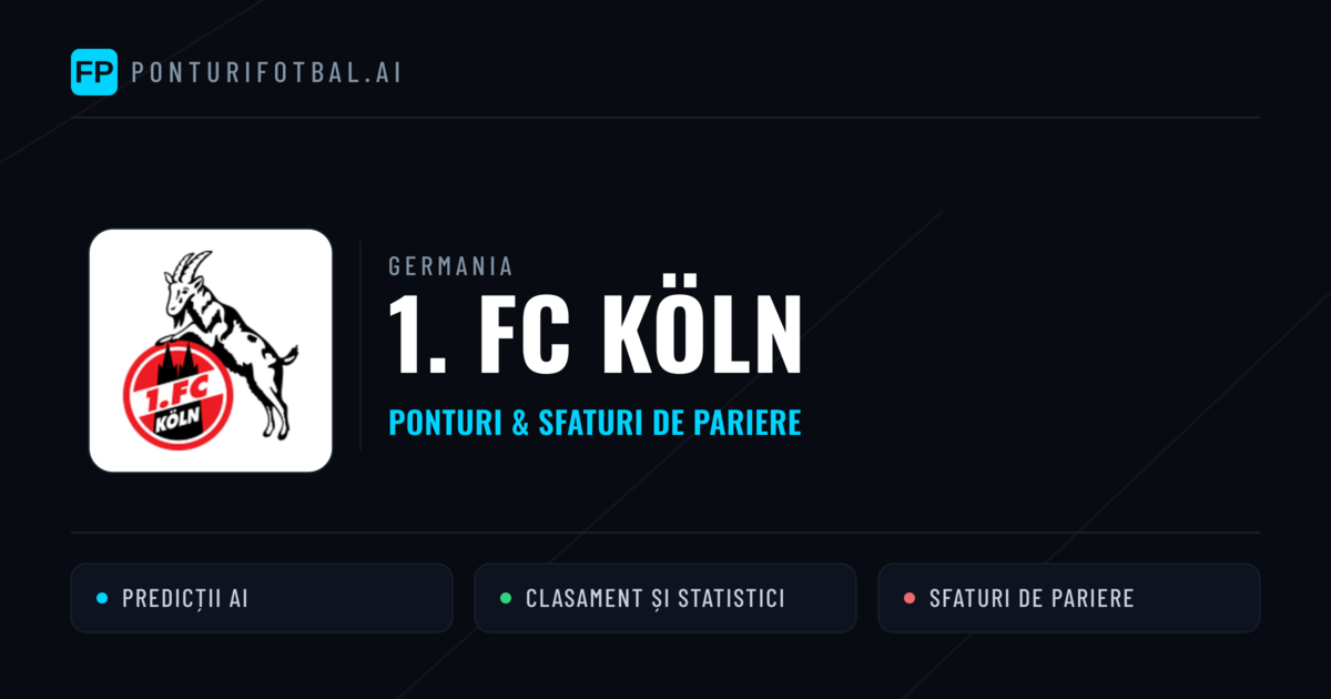 1. FC Köln Ponturi și statistici