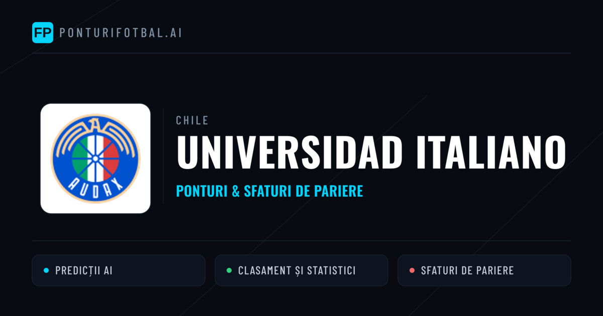 Universidad Italiano Ponturi și statistici