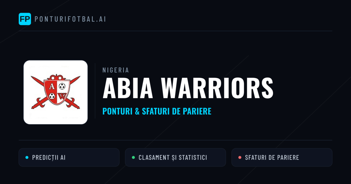 Abia Warriors Ponturi și statistici