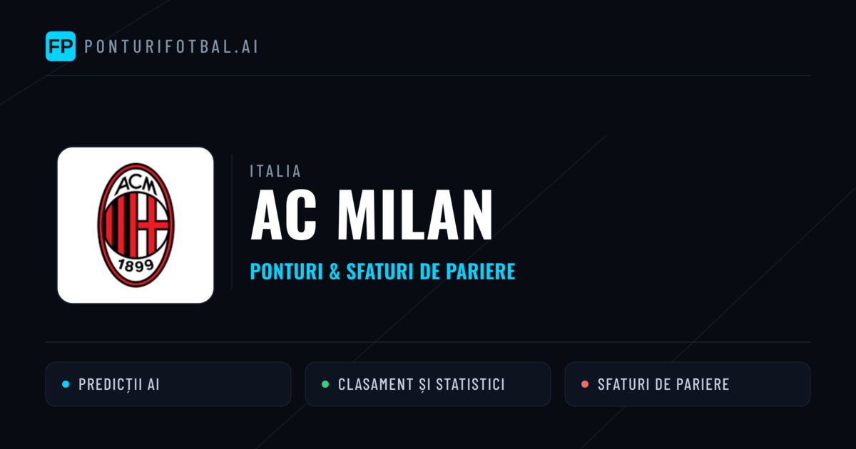 AC Milan Ponturi și statistici