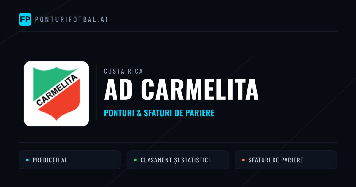 AD Carmelita Ponturi și statistici