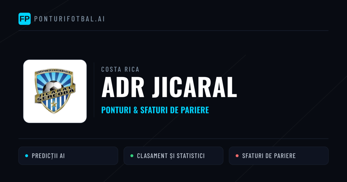ADR Jicaral Ponturi și statistici