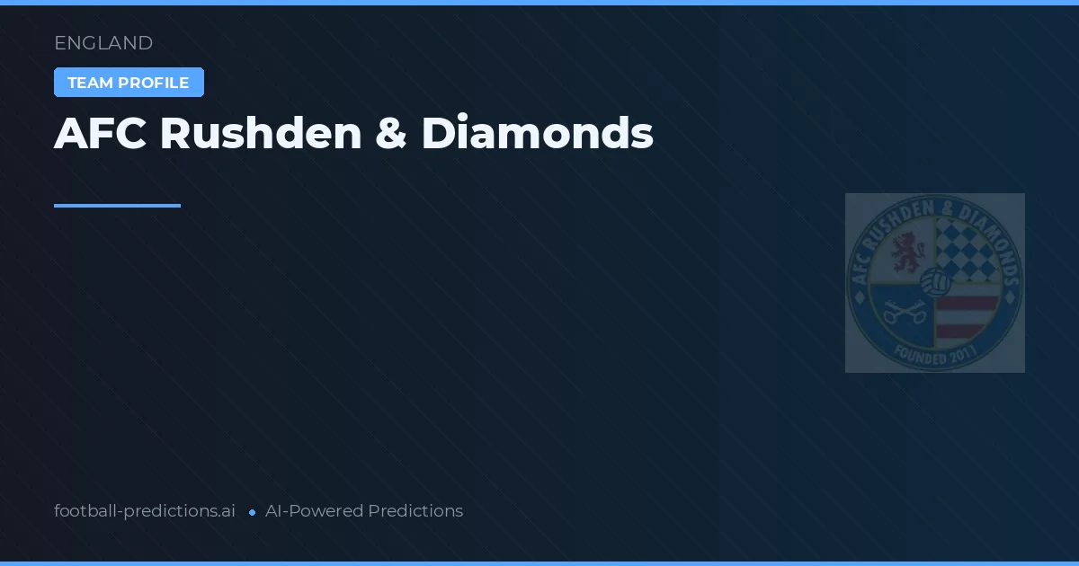 AFC Rushden & Diamonds Ponturi și statistici