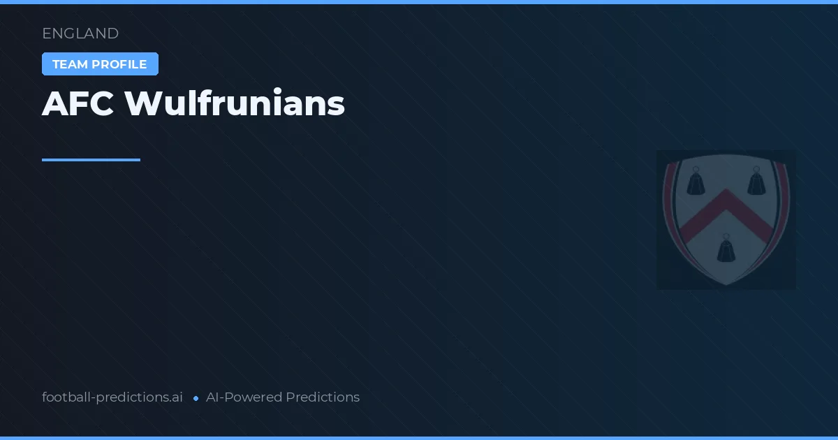 AFC Wulfrunians Ponturi și statistici