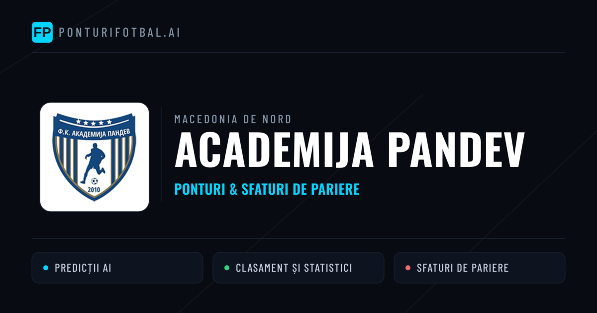 Academija Pandev Ponturi și statistici