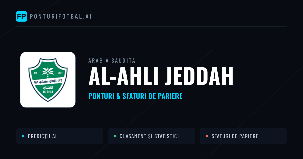 Al-Ahli Jeddah Ponturi și statistici